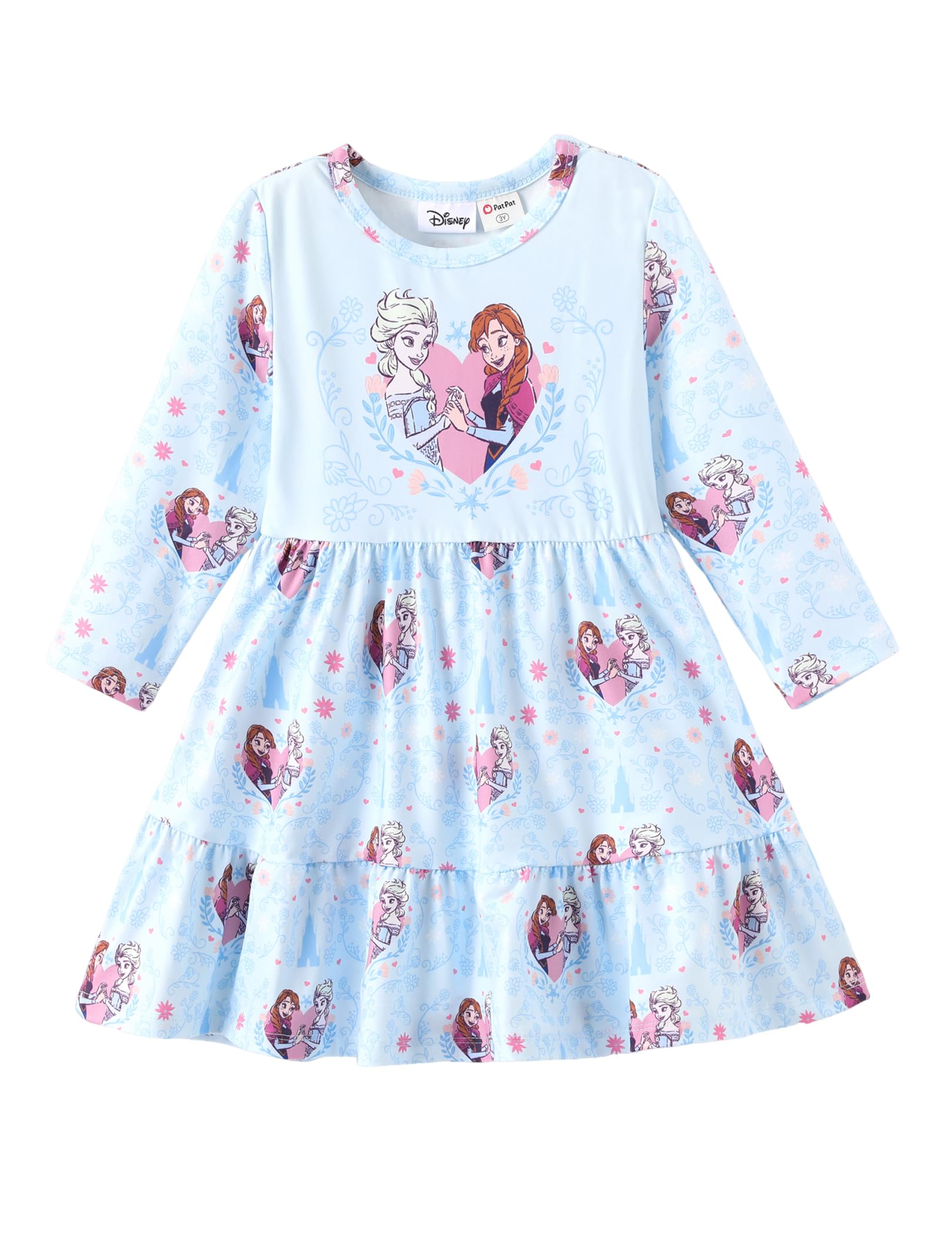 Disney Princess Frozen Elsa Minnie Stitch Floral Dress