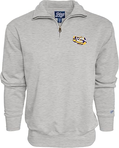 Miniatura 44 de Blue 84 Sudadera con cremallera de un cuarto para hombre de la NCAA Gris