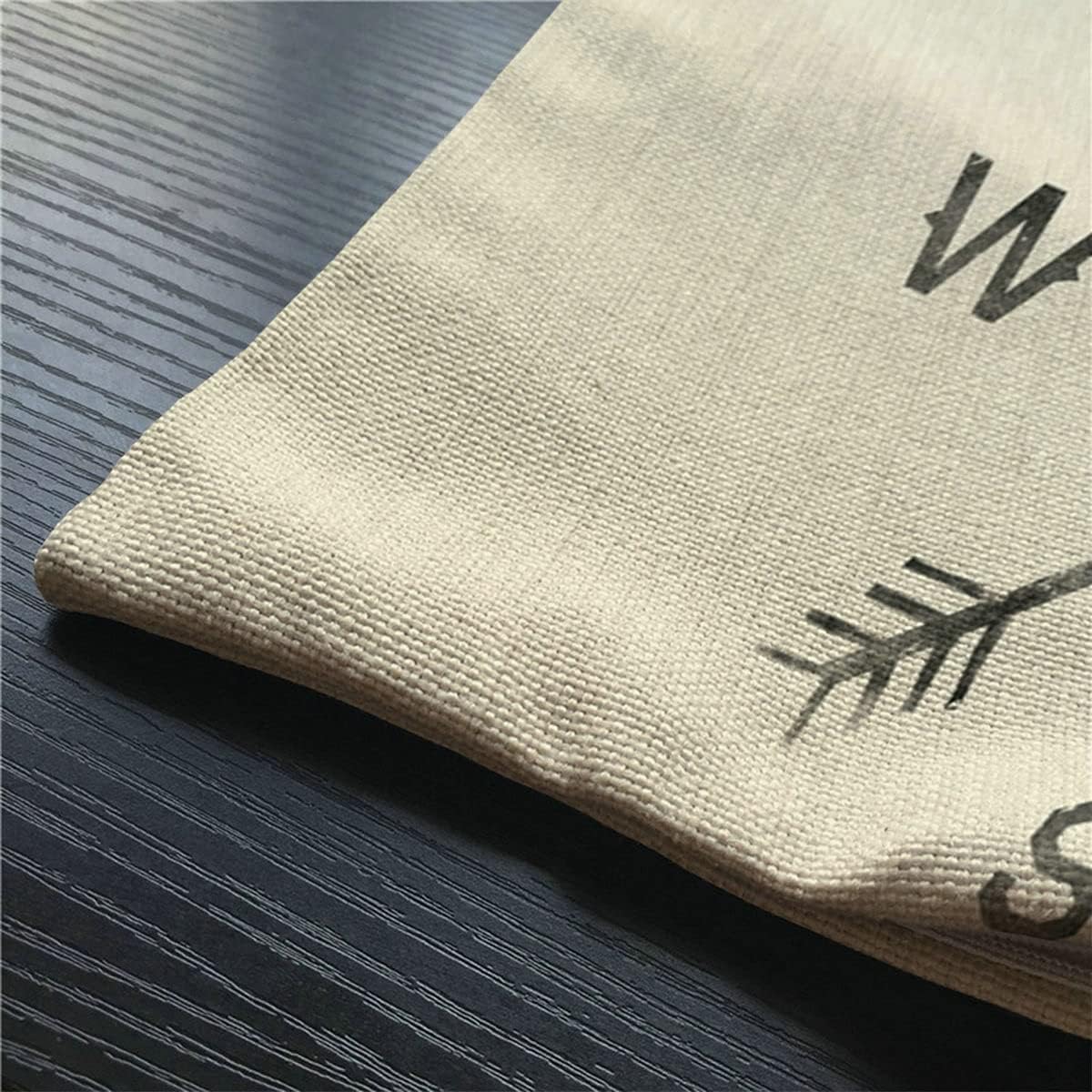 Smooffly 12x20 Inches Pillow Cover Rustic Farmhouse Decor Arrows Pillowcases Cotton Linen North South East West Arrows Throw Pillow Case Cushion Cover for Sofa Couch Bedroom - Image 3