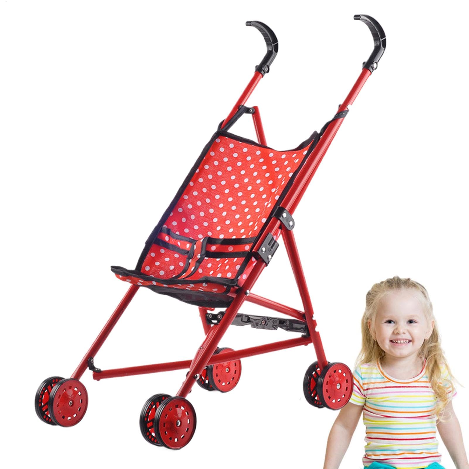 Jouet De Poussette De, Poussette De Jeu Pliable Pour Poupées | Jouet De Poussette De Landau De Pliable Pour Enfant - Landau De À Deux Roues, Jouet Pour Noël, Fête des, Tha