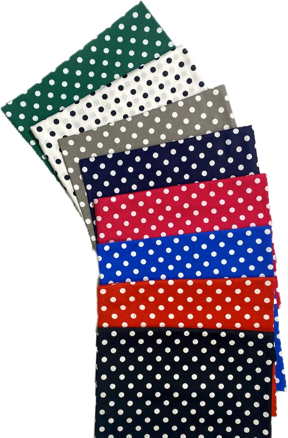 Polka Dot 100% Cotton - 44" - 111 cm Wide Poplin Fabric - Crafty Print for Adults and Children - Kids Crafts Quilting Fabric Material (red on White, 3m)