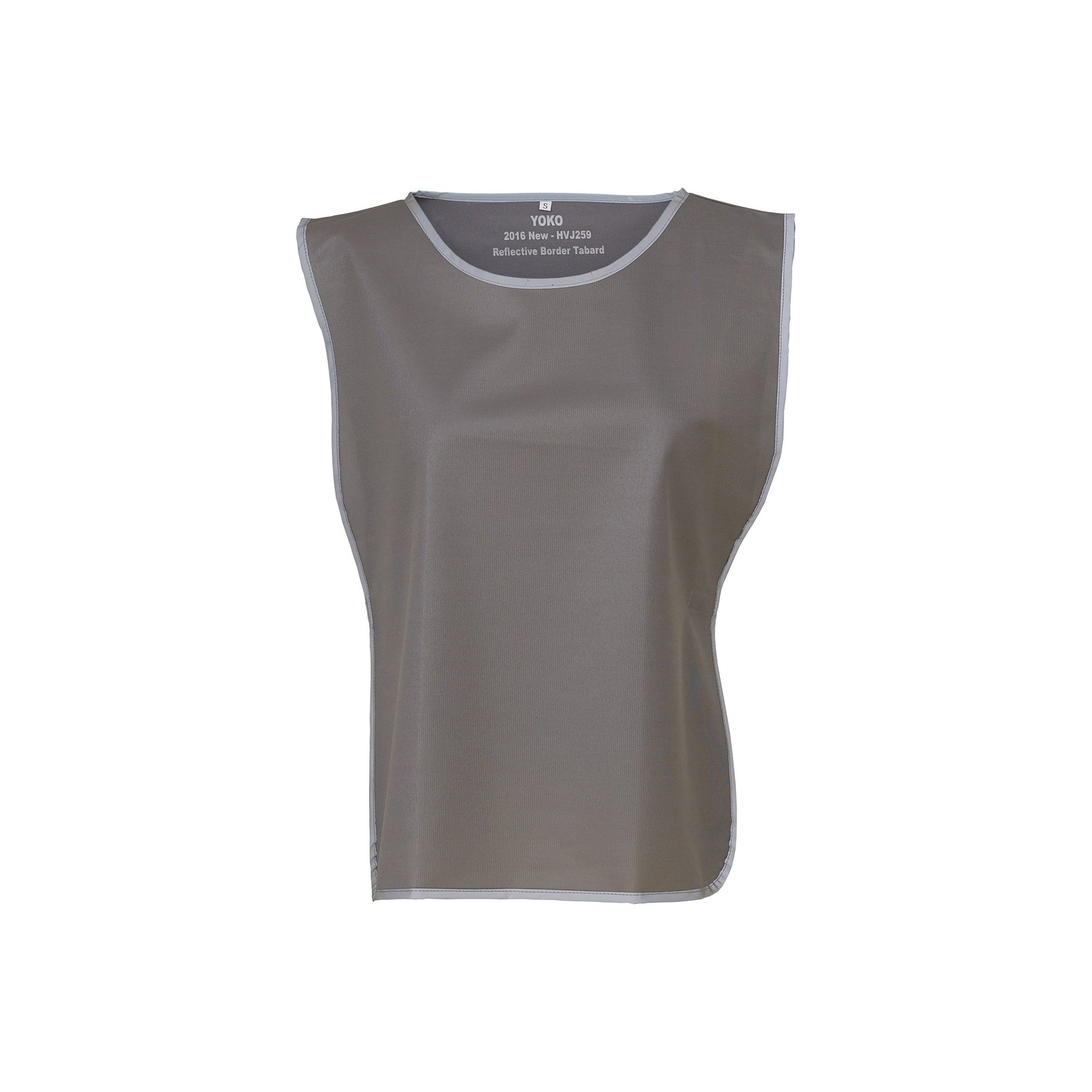 Yoko Hi Vis Reflective Border Tabard (S/M) (Grey)