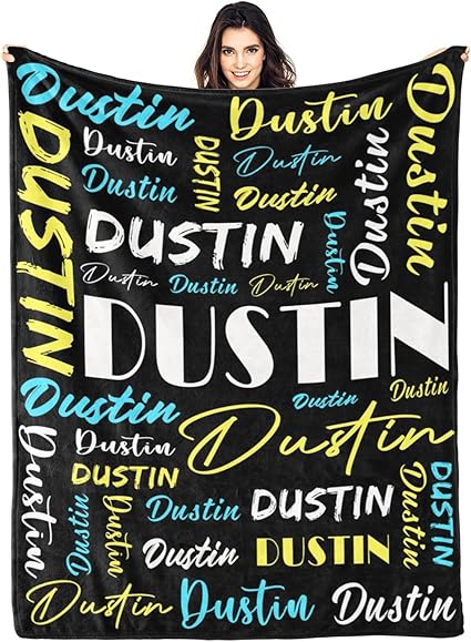Personalized Blankets for Kids with Names Customized Blankets with Name for Adult Custom Blanket Gift for Birthday Christmas Valentines Day Gift