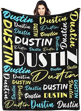 Personalized Blankets for Kids with Names Customized Blankets with Name for Adult Custom Blanket Gift for Birthday Christmas Valentines Day Gift