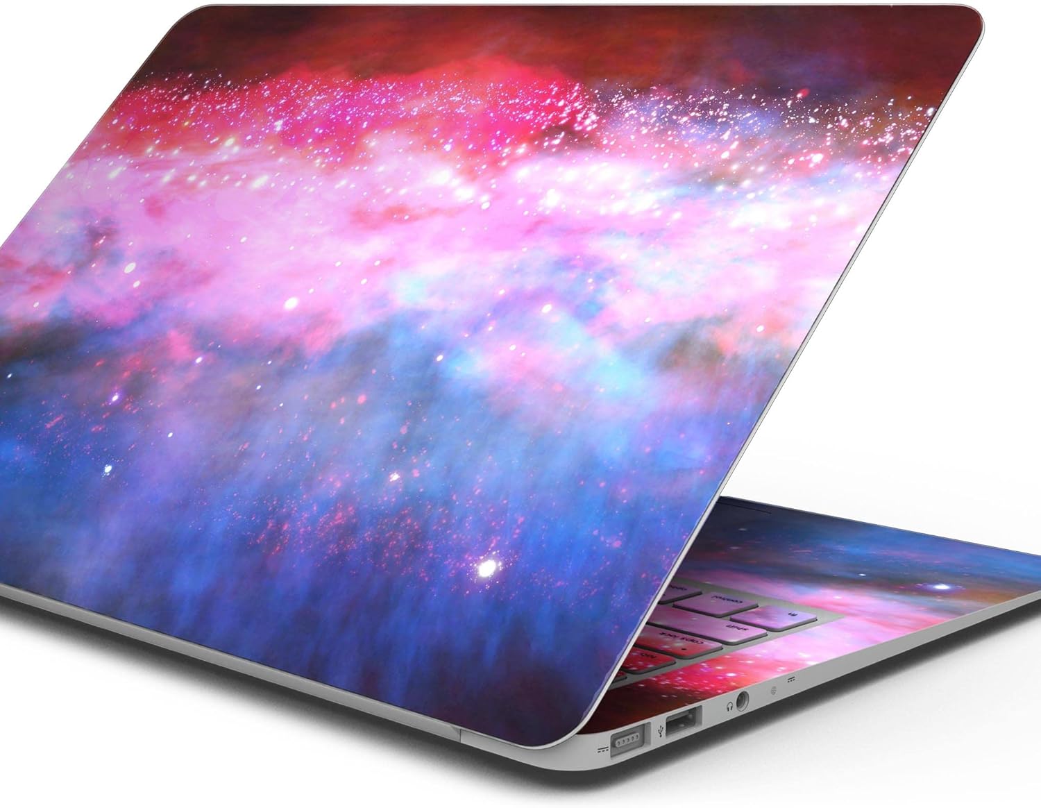 DesignSkinz - Vivid Pink and Blue Space - Full-Body Wrap Protective Decal Skin Kit Compatible with MacBook 14" Pro M1 (A2442)