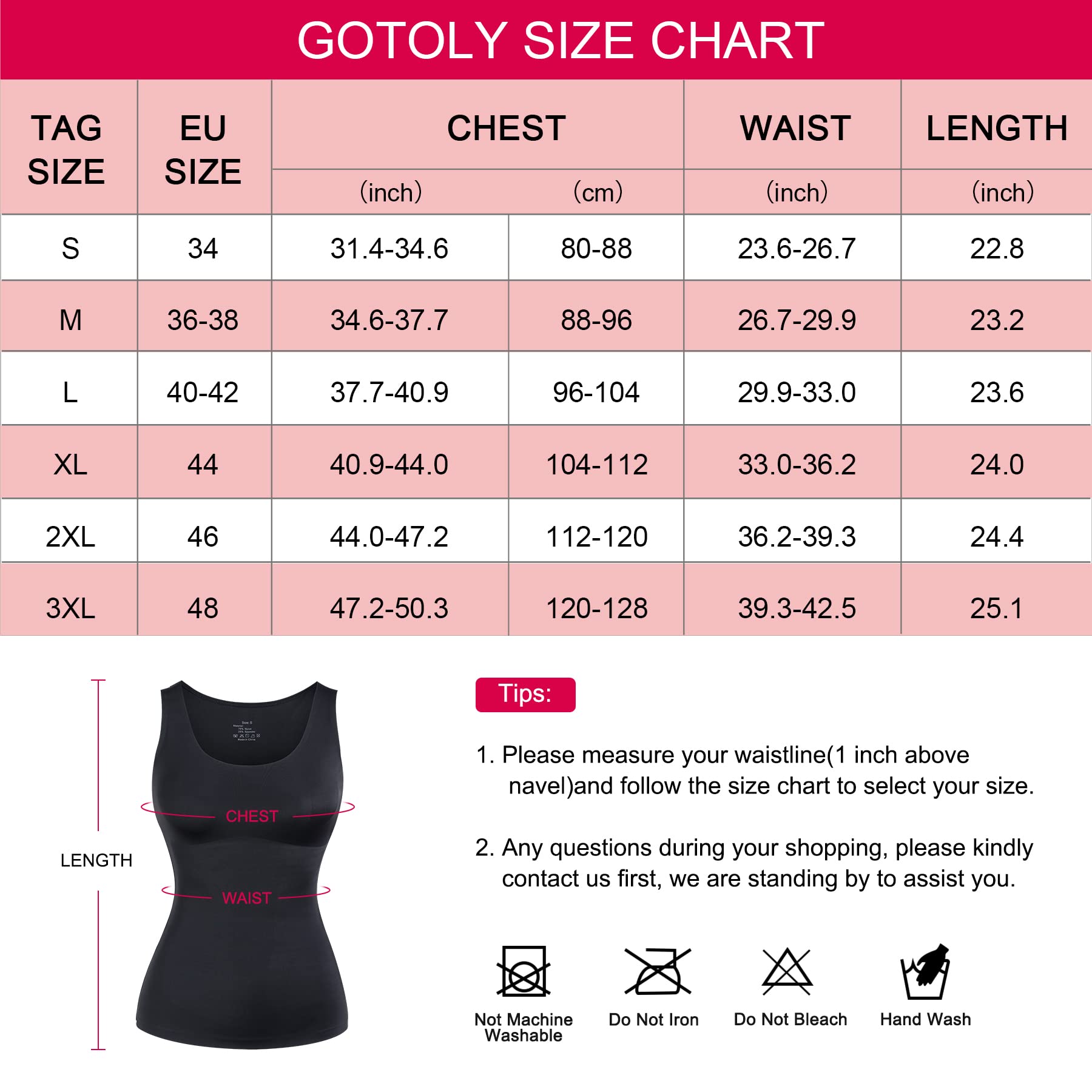Gotoly Débardeur Gainant Femme Ventre Plat Haut Sculptant Gaine Amincissante Contrôle Du Ventre Lingerie Sculptante Body Shaper Sans Soudure