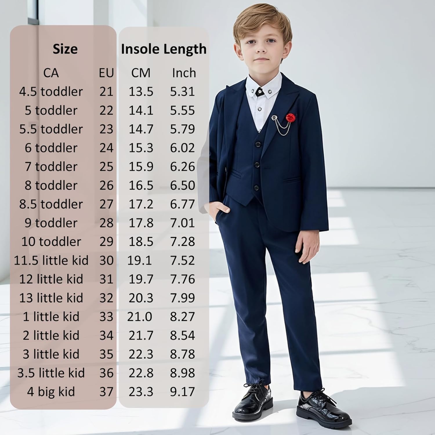 DADAWEN Children's Boy's Girl's Lace-Up School Uniform Shoes Comfort Oxford Dress Shoes (Toddler/Little Kid/Big Kid)