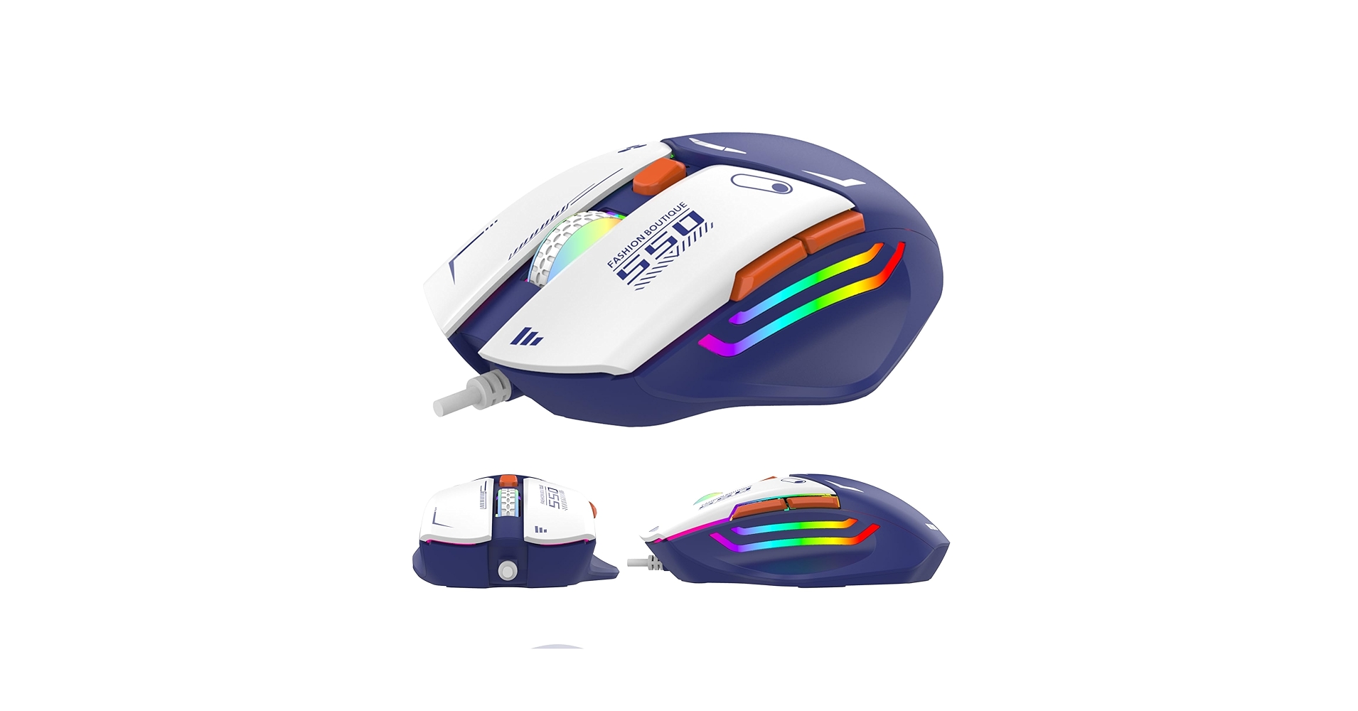 良いマウス Amazon | 【横トナ】 有線ゲーミングマウス ブルー 青 RGBカラー