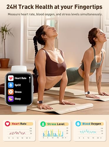 Miniatura 3 de Reloj inteligente de fitness para hombres y mujeres con Alexa integrado, rastreador de actividad con salud, monitor de sueño, contador de calorías