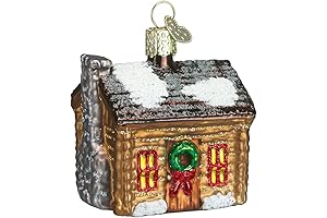 Old World Christmas Ornaments: Log Cabin Christmas Cheer