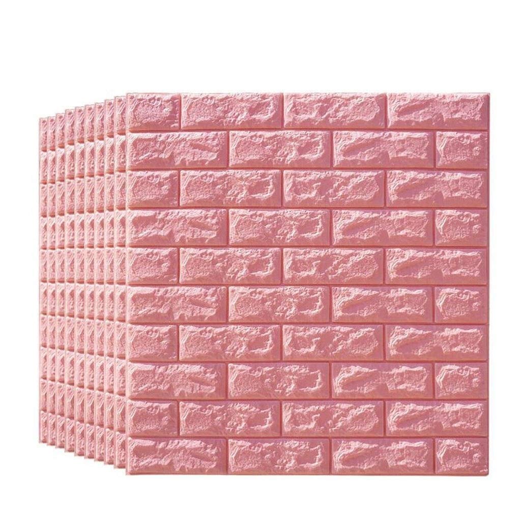 Papier peint pour salon et chambre effet brique 3D MU 10 Pcs