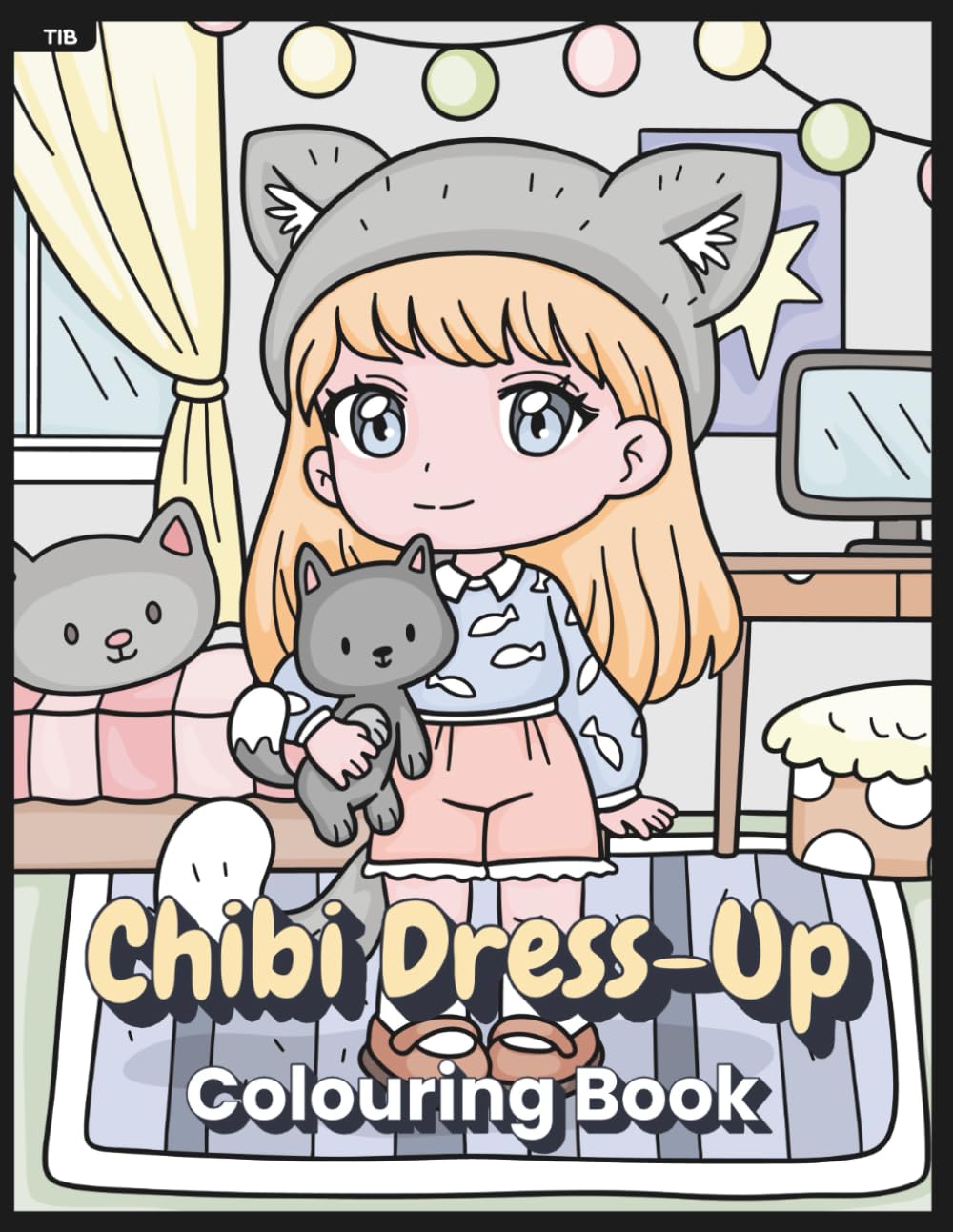 Chibi Dress-Up Colouring Book: Adorable Animal Themed Dress-Up of Cute Chibi Characters to Colour