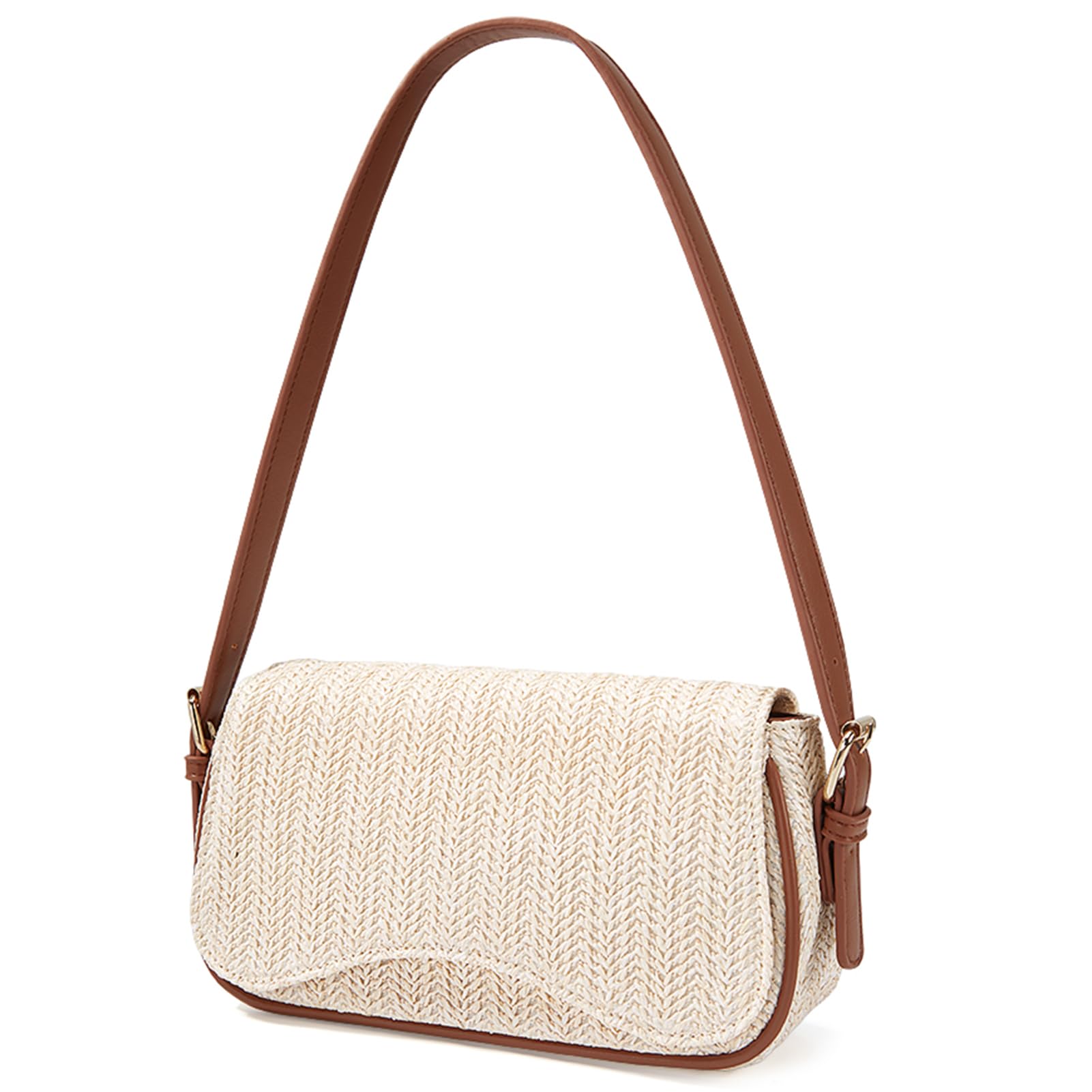 Missnine Shoulder Bag Purses for Women Small Handbags Mini Clutch Purse with Adjustable Strap Trendy Hobo Underarm Crescent