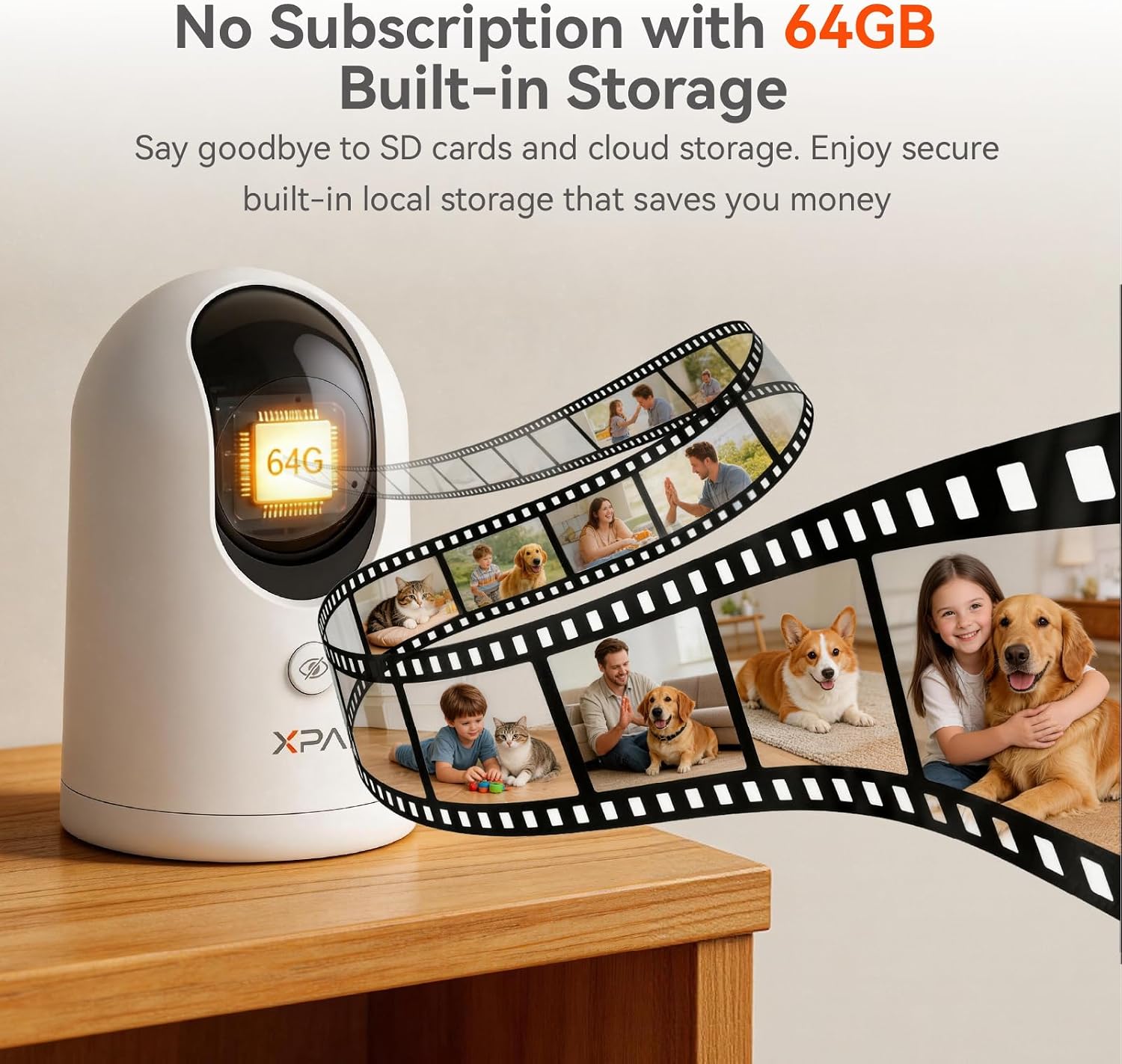 4K UHD Indoor Camera, 64G Built-in Storage No Subscription,Pet Camera Indoor with Phone App,Work as Baby Monitor/Cat/Dog Camera,360°Pan&Tilt,Two-Way Talk,Privacy Mode,AI Tracking/Detection 3 71E5fiCmHCL. AC SL1500