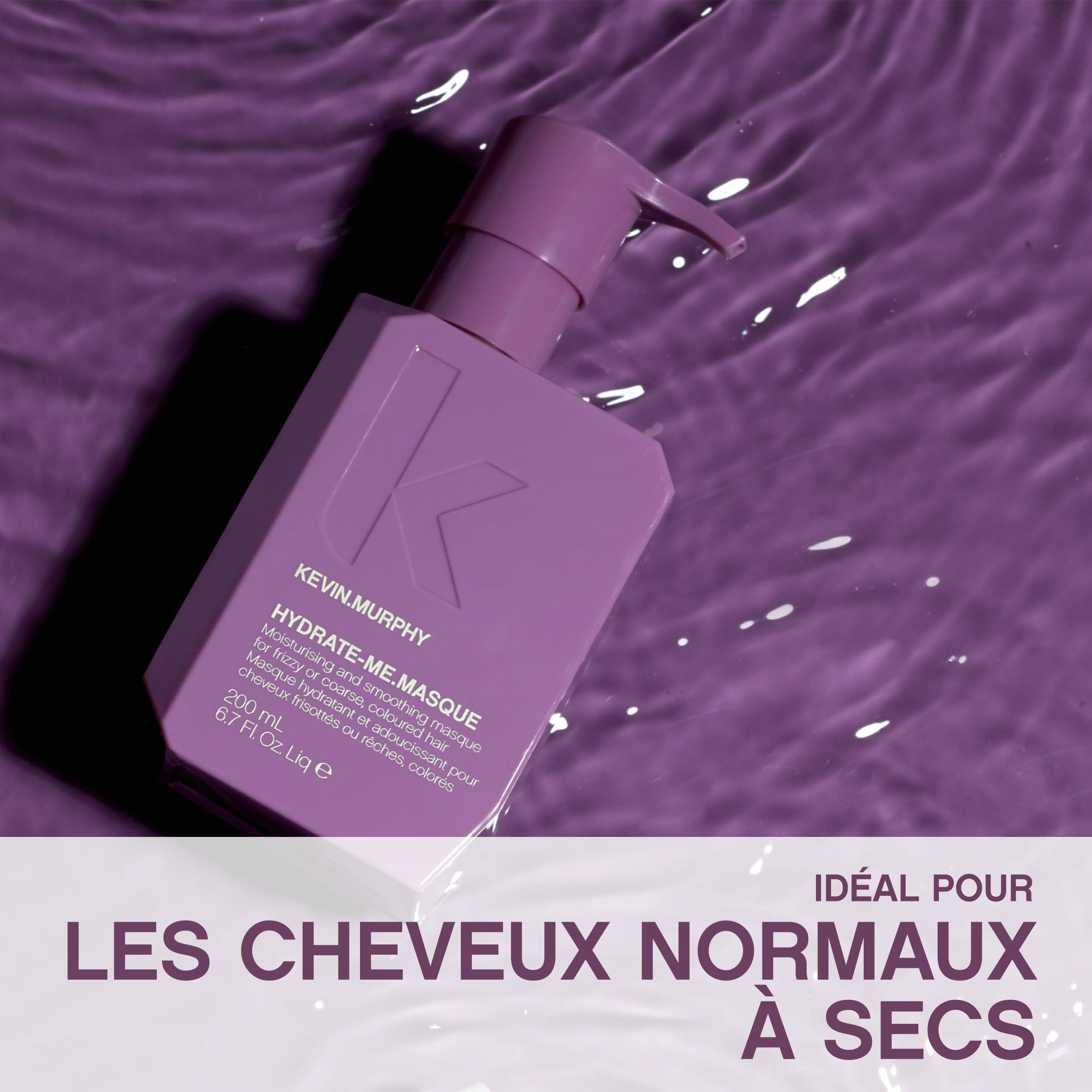 Kevin.Murphy Hydrate-Me.Masque Feuchtigkeitskur, 200ml | Feuchtigkeitskur für Normales bis Trockenes Haar, Intensive Pflege mit Baobaböl & Hagebutte, Sulfatfrei