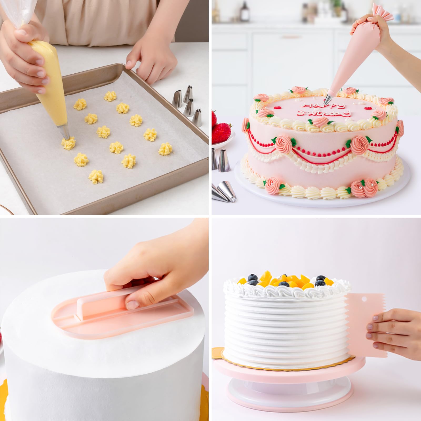 Nifogo Poche à Douille Pâtisserie 40 Pcs Kit Ustensiles à Pâtisserie