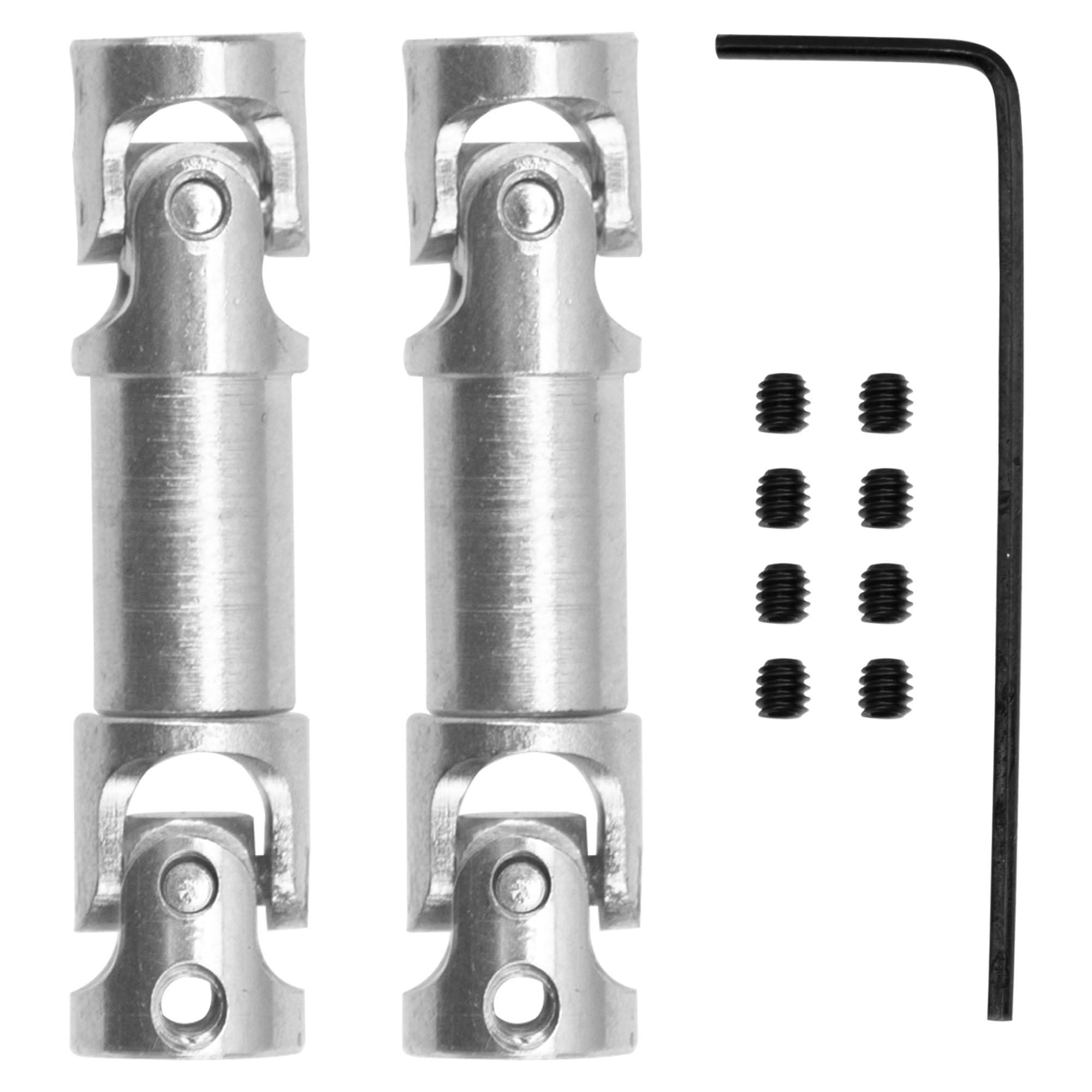 2Pcs Vgoohobby 2mm 3mm 4mm Metal RC Drive Shaft CVD Driveshaft Compatible with WLtoys Axial MN Model WPL Tamiya 1/24 1/18 1/16 1/14 1/12 RC Military