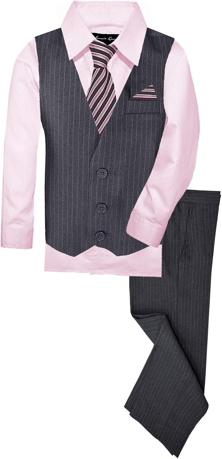 Pinstripe Boys Formal Vest Set