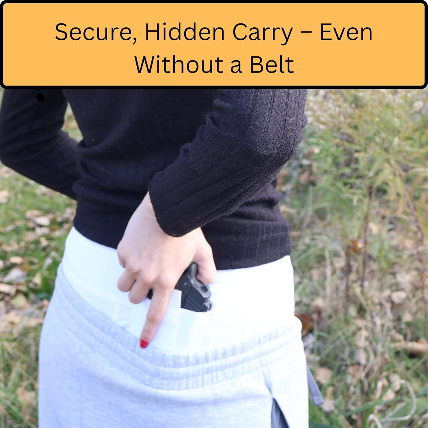 White Women's Concealment CCW Gun Holster Shorts
