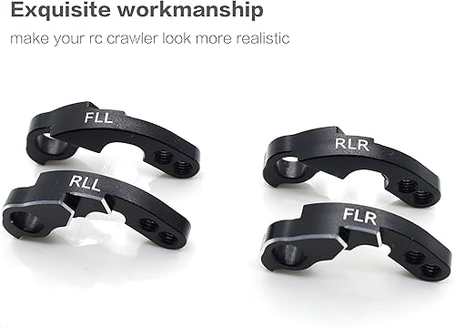 Miniatura 3 de Aluminio RC Shock Flex cuchillas montaje de choque ajustable para TRX4M 1/18 RC Crawler Upgrade