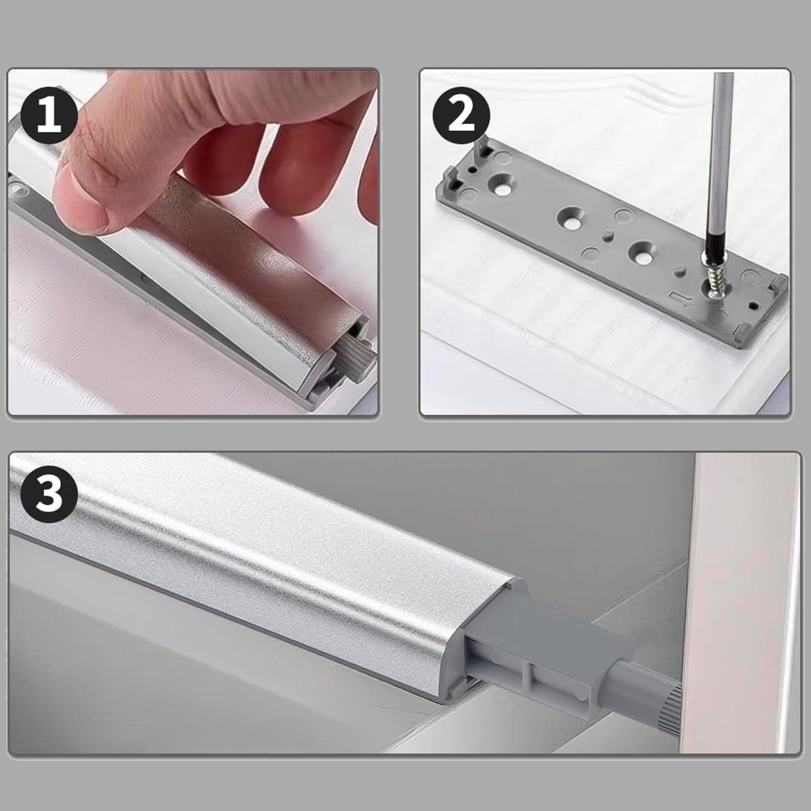 10 apriscatole a pressione magnetiche, apriporta a pressione, per armadi, cassetti, porta dell'armadio