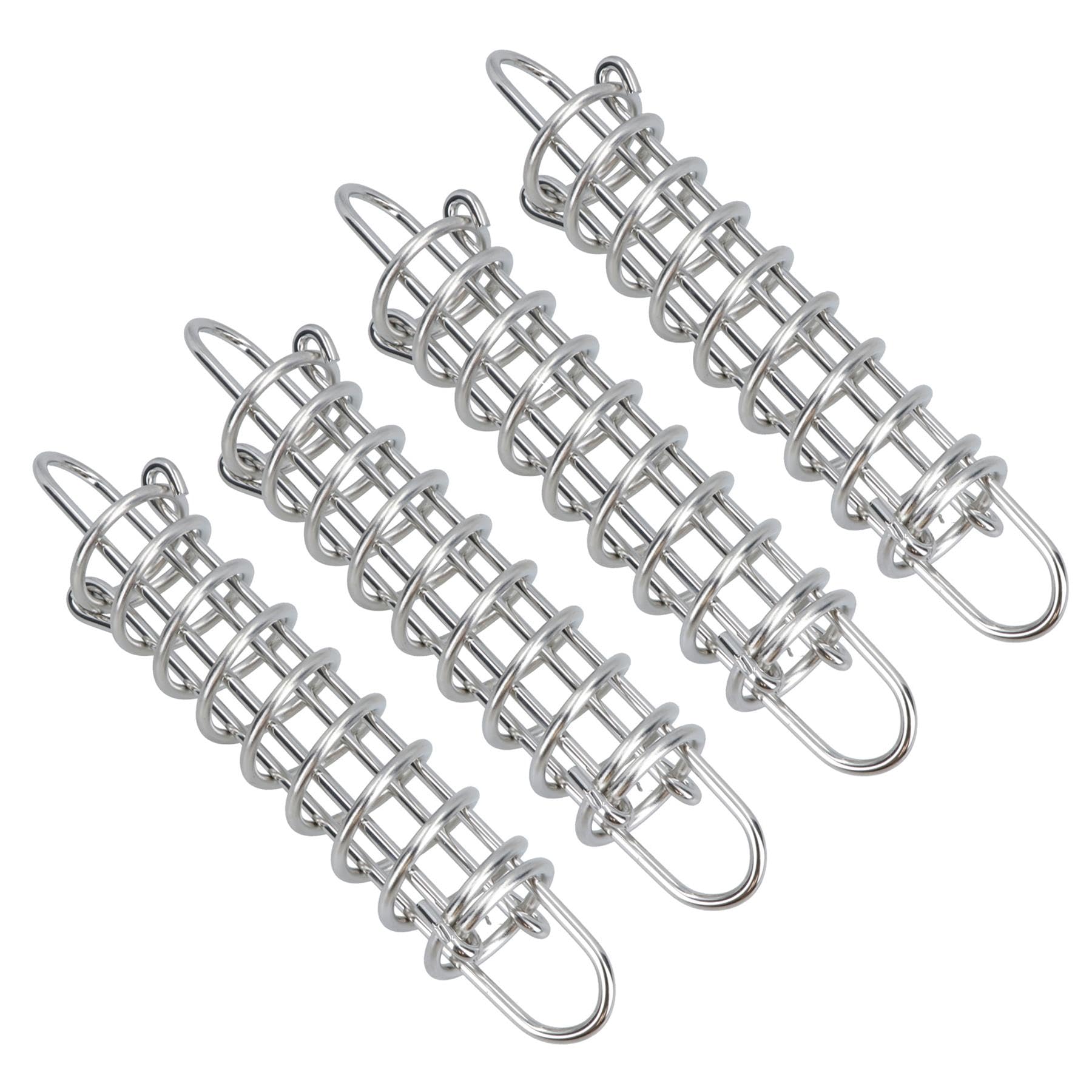 AB Tools Boat Mooring Line Spring 4pk Shock Absorber Compensator Stainless 5mm x 270mm