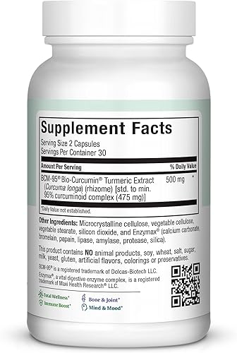 Miniatura 2 de Maxi bcm-95Suplemento de cúrcuma, 60unidades