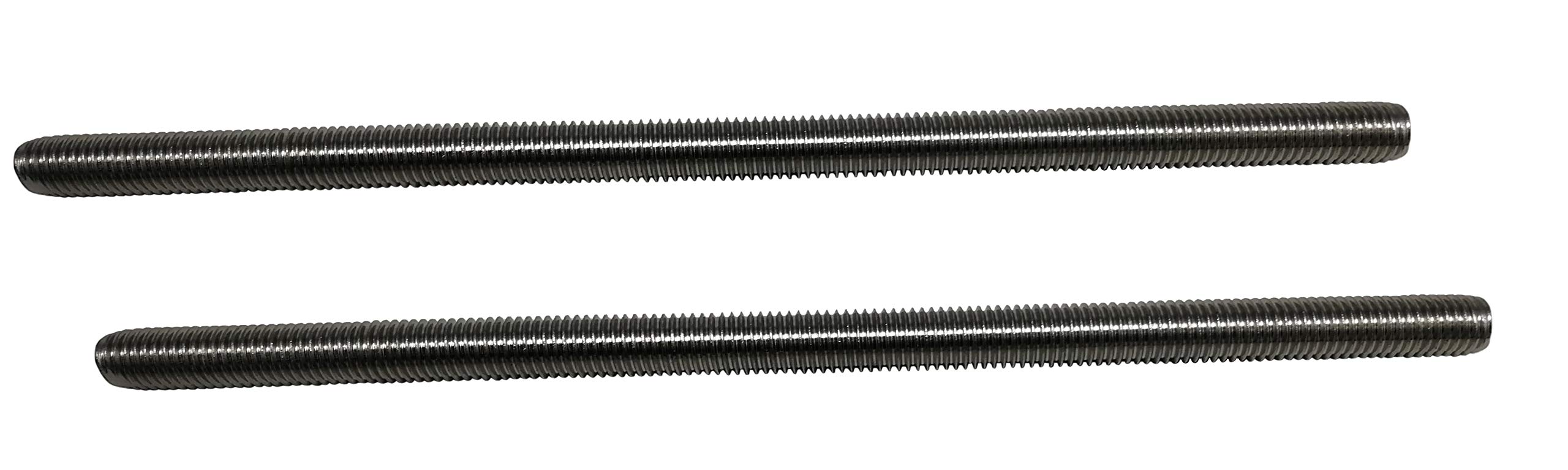 Full Threaded Rod Stainless Steel Full Thread Studding Bar, 2 Pack (M4X200mm)
