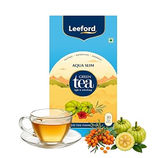 Leeford Aqua Slim Green Tea for Weight Loss 30 Bags