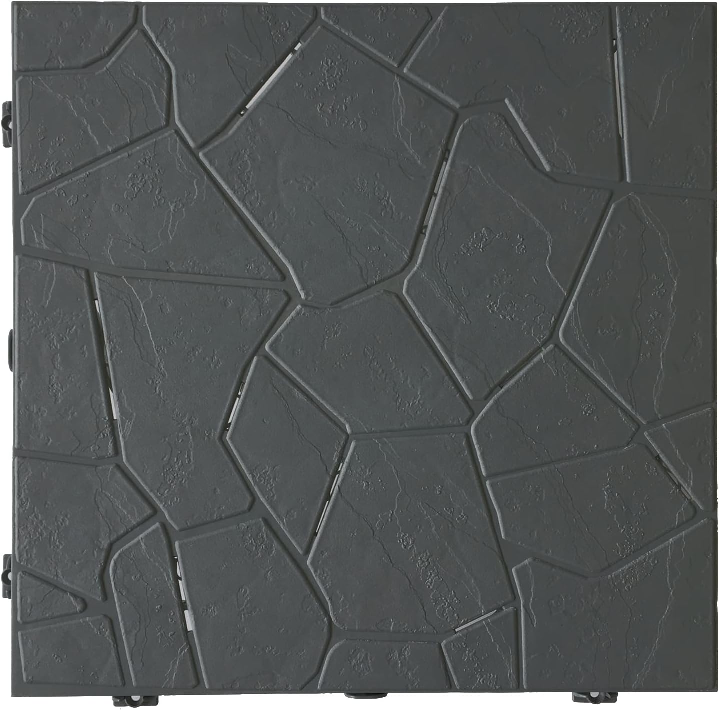 RSI Interlocking Floor Tiles - Snaptile Gray/Pack of 4