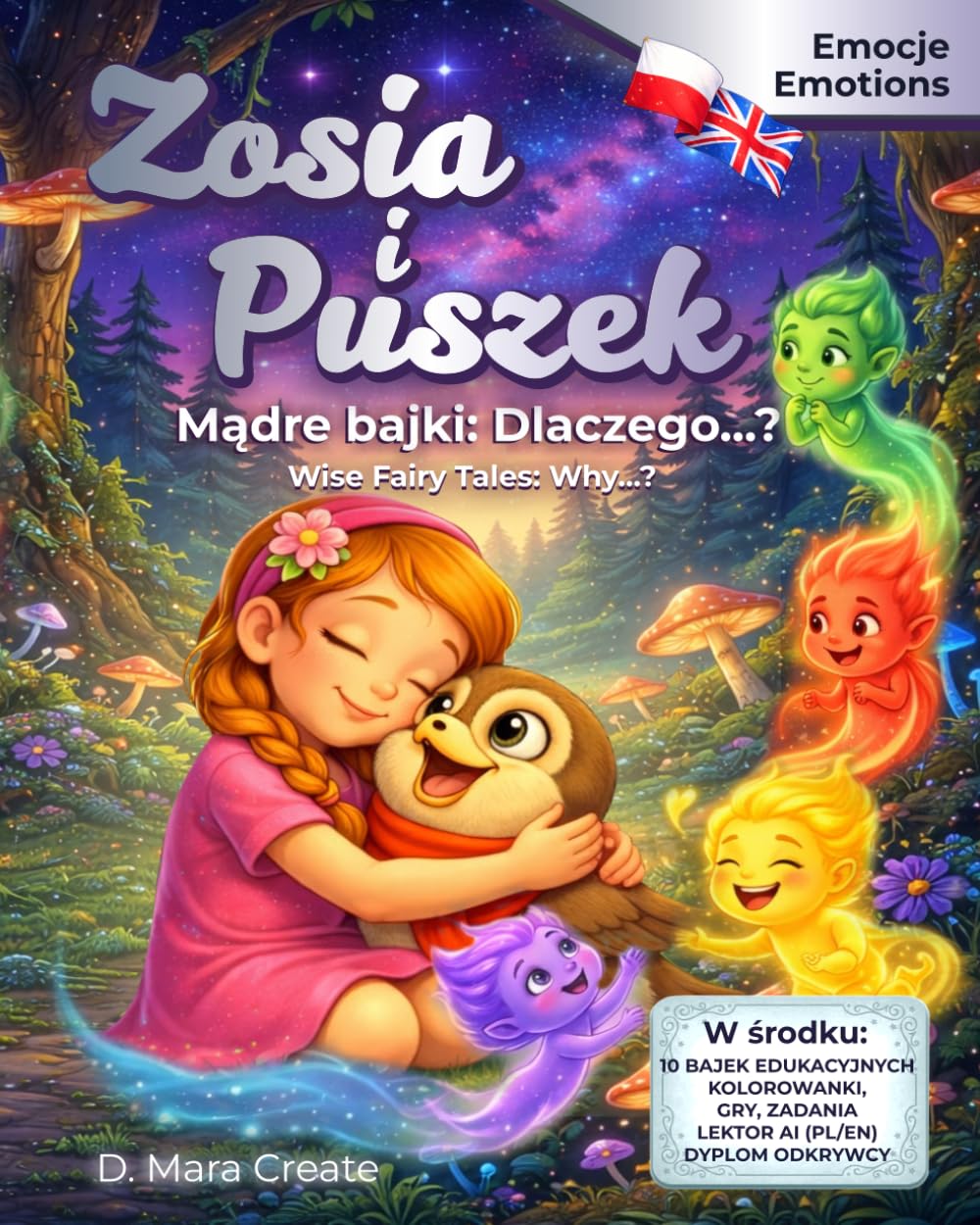 Zosia i Puszek: Dlaczego...? Emocje. Edukacyjne bajki Terapeutyczne i Dwujęzyczne PL-EN: Kurs Inteligencji Emocjonalnej i Angielskiego (5-9 lat). 5w1: ... Puszek and The Magical Globe of Knowledge)