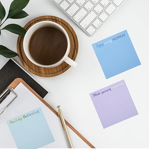 Miniatura 6 de Zonon 24 notas adhesivas geniales para la escuela, de 3 x 3 pulgadas, con temática de regreso al aula, bloc de notas motivacionales, regalos