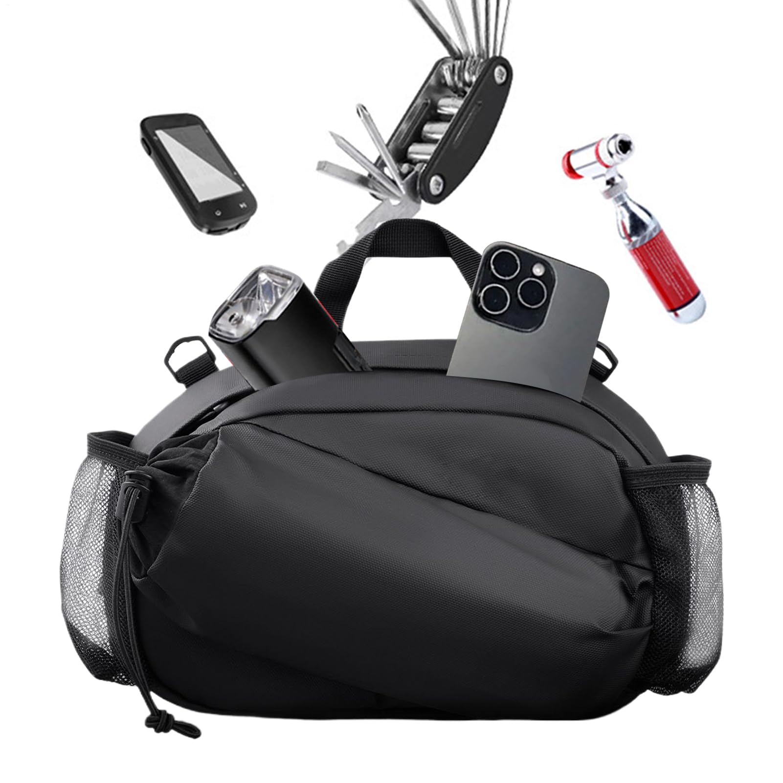 Bolsa de Manillar para Bicicleta Bolsa Frontal con Correa para Hombro