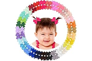 ALinmo Baby Hair Clips - Tiny Hair Bows for Short Hair