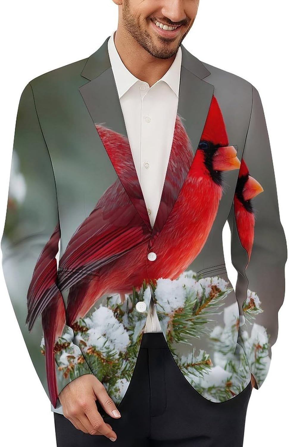 Northern Cardinal Men's 2 Button Blazers
