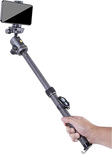 Miniatura 3 de VANGUARD VEO3GO235CB - Trípode de viaje compacto de fibra de carbono con cabeza de bola opción de monopie soporte para teléfono inteligente y