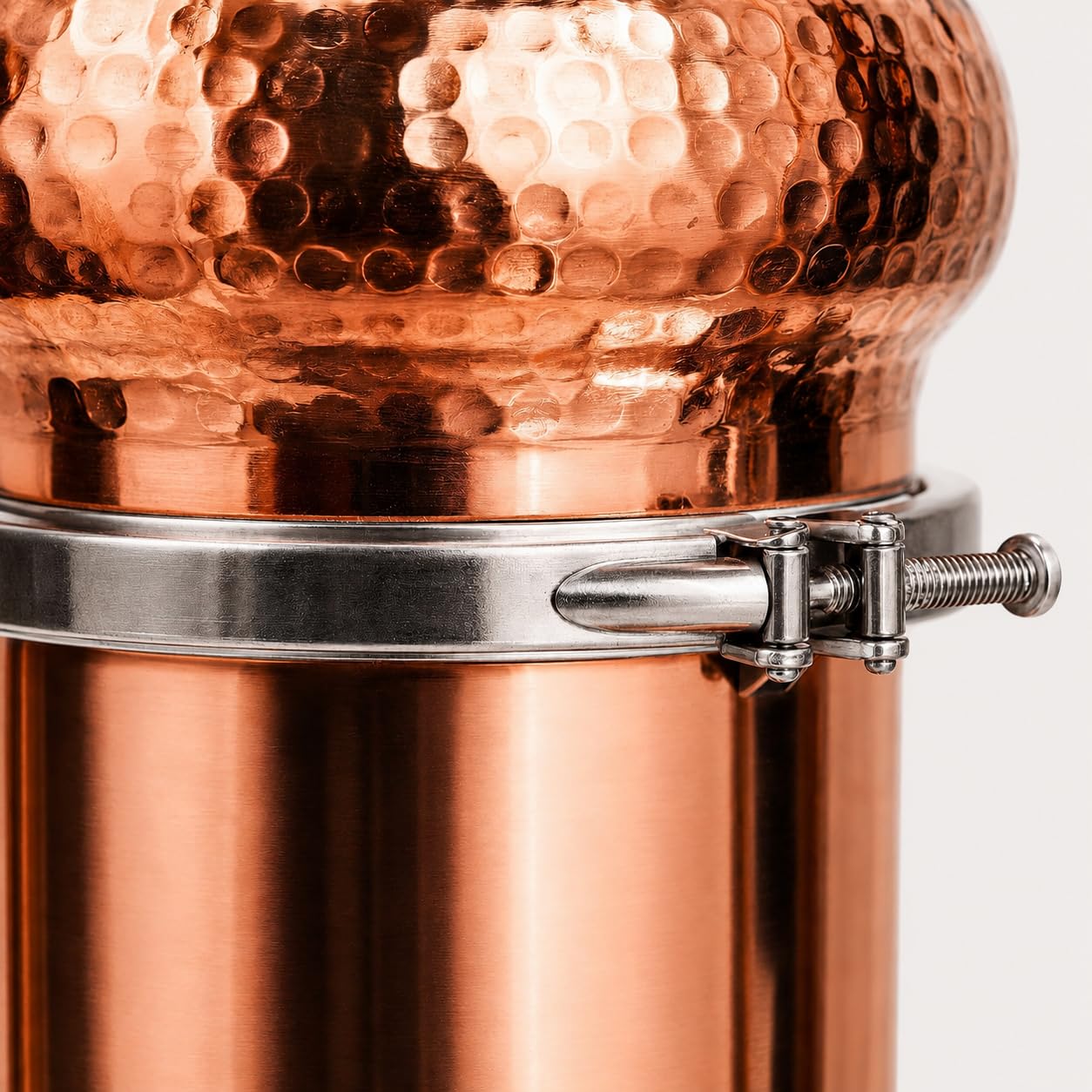 Kit de alambique de cobre de 2 litros con termómetro, equipo de destilación para whisky y aceites esenciales