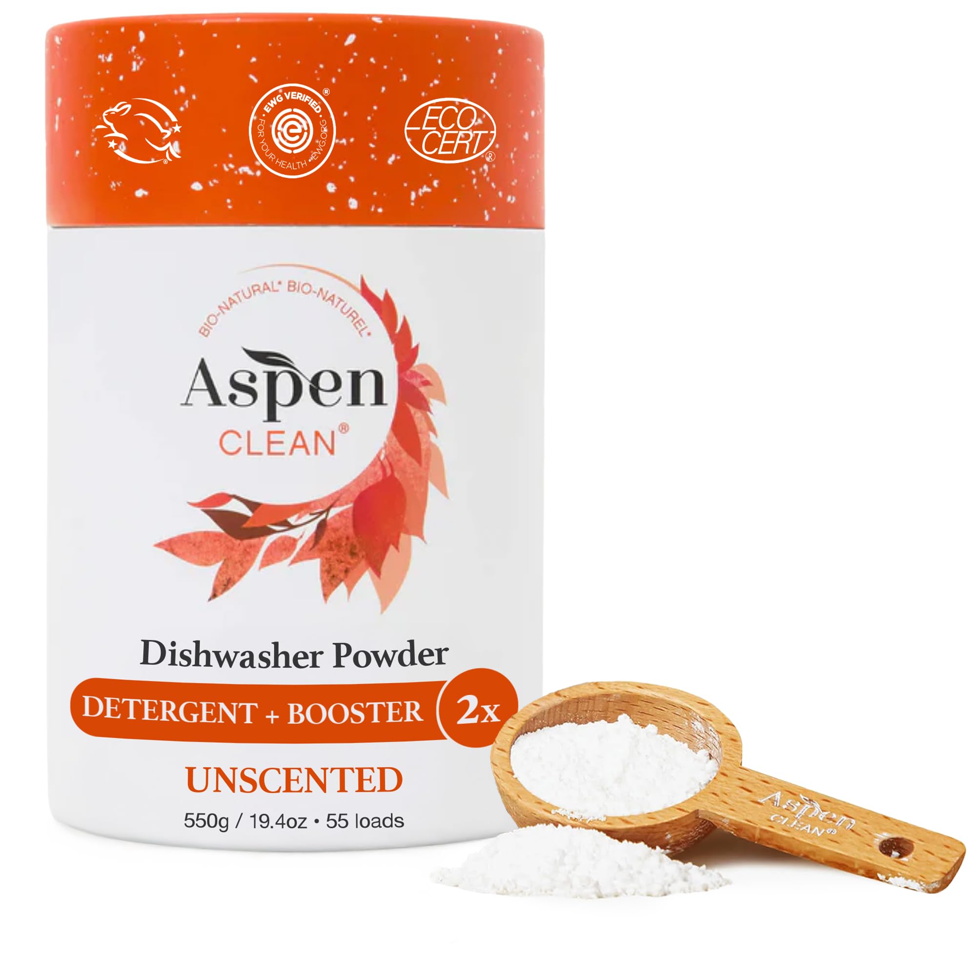 AspenClean Dishwasher Powder + Booster