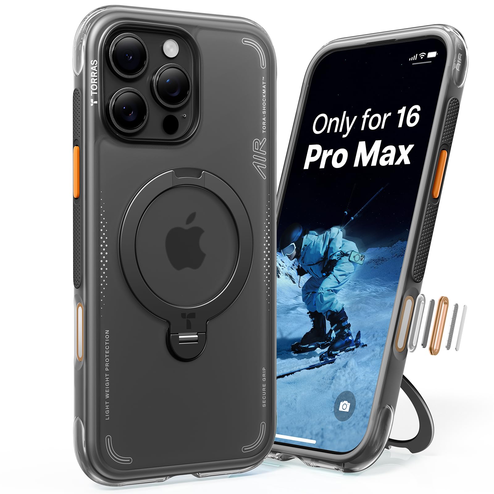 Amazon.com: TORRAS Ostand Q3 Air for iPhone 16 Pro Max Case