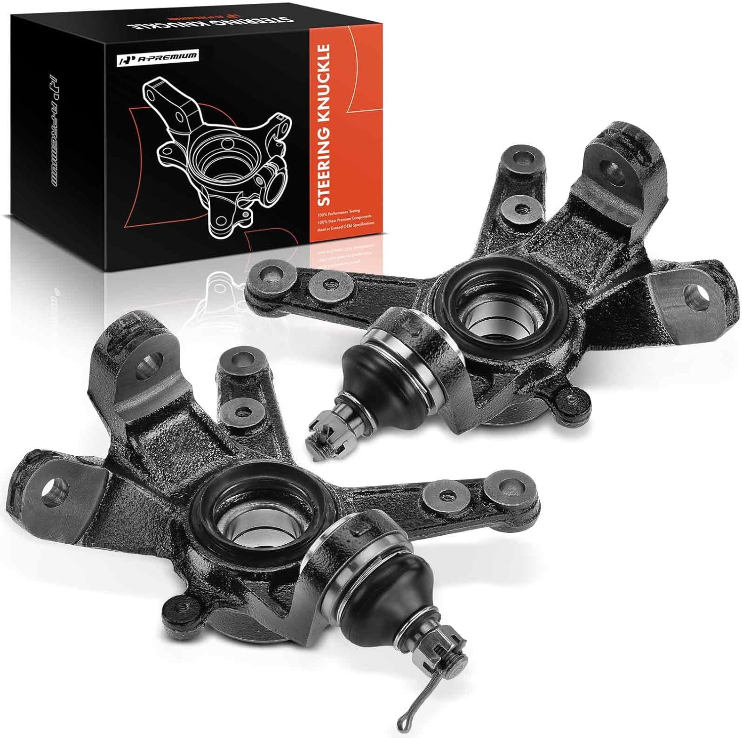 A-Premium 2 x Front Suspension Steering Knuckles Compatible with Honda TRX500 Series 2005-2014, TRX680FA 2006-2022, Driver and Passenger Side