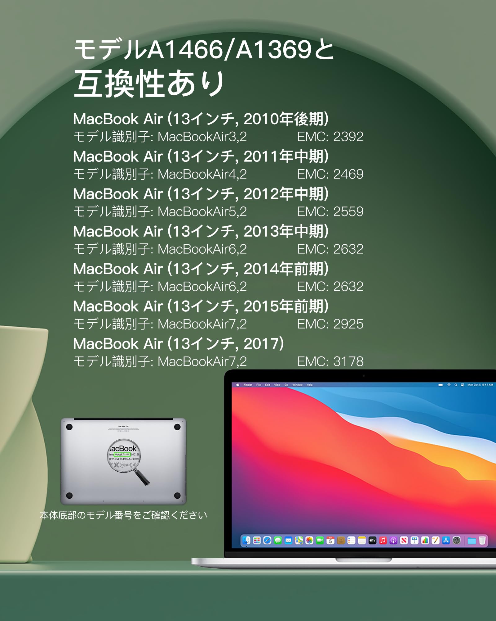 Amazon.co.jp: SeaPlant 交換用バッテリー MacBook Air A1466用 13