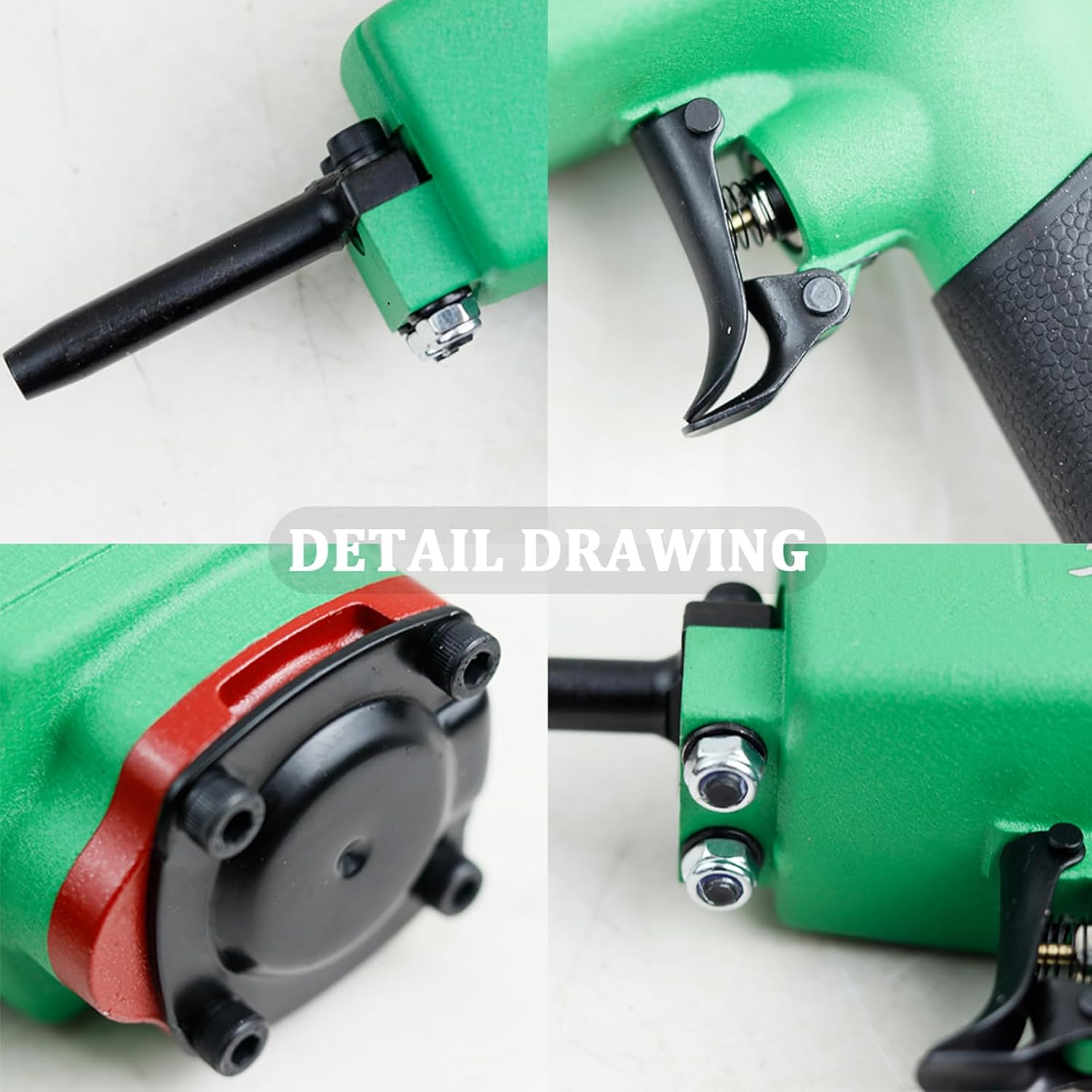 T50SC Pneumatic Nails Puller for Recycling Removing Nails shank diameter of 8mm, 0.5-0.8MPa Air Punch Nailer Air Power Nail Remover Gun Nail Puncher Light Weight Denailer Gun