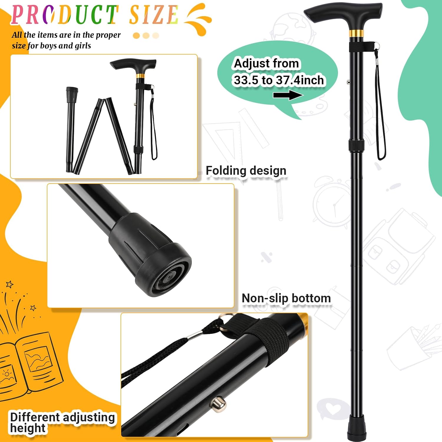 Old Man Costume for Boys,100 Days of School Costume Set for Kids 100th Day of School Grandpa Dress Up - Image 5