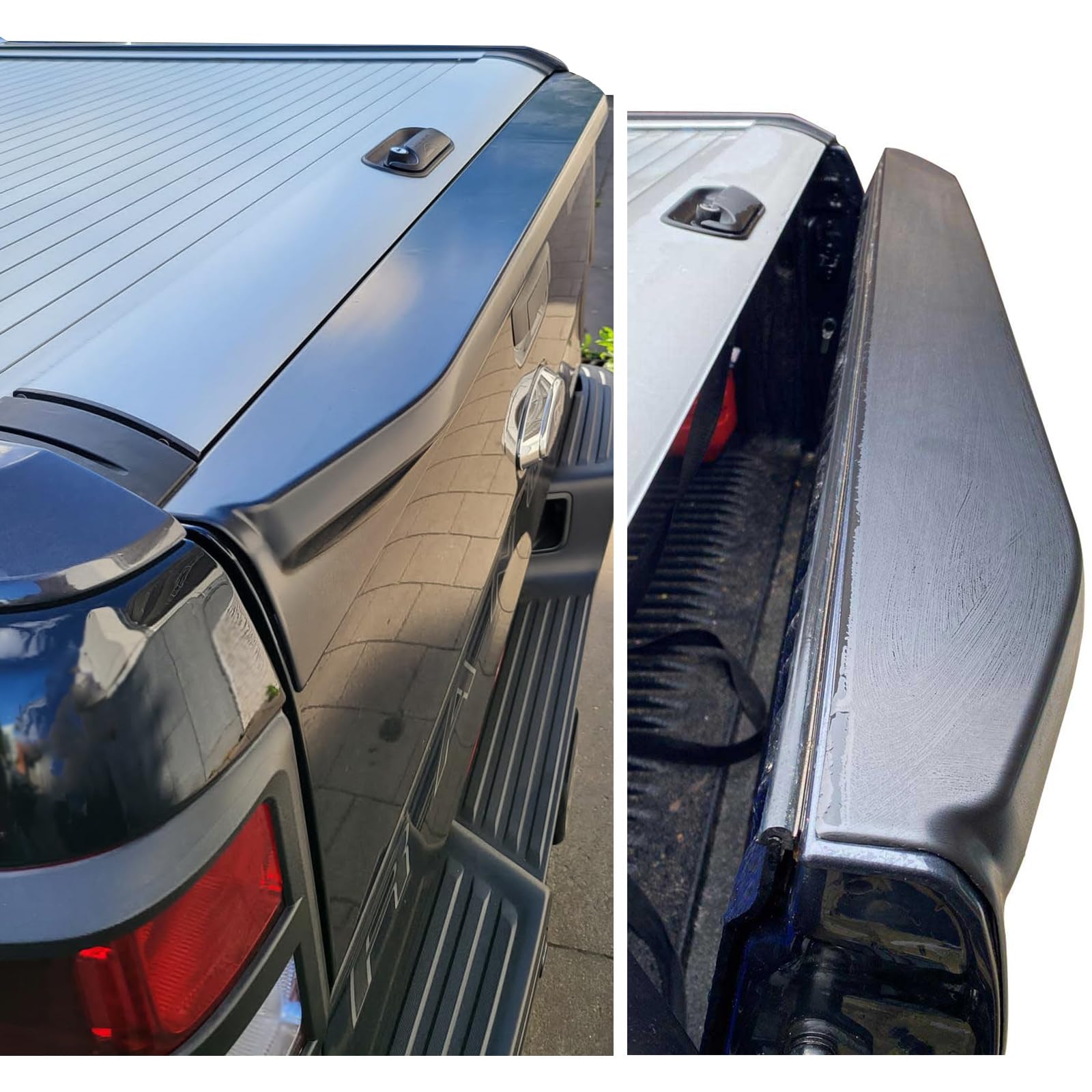 Spolier portellone Protezione della copertura del portellone per Ford Ranger 2012-2022 Wildtrak XL XLT Tremor Platinum T6 T7 T8 Raptor ABS Nero opaco