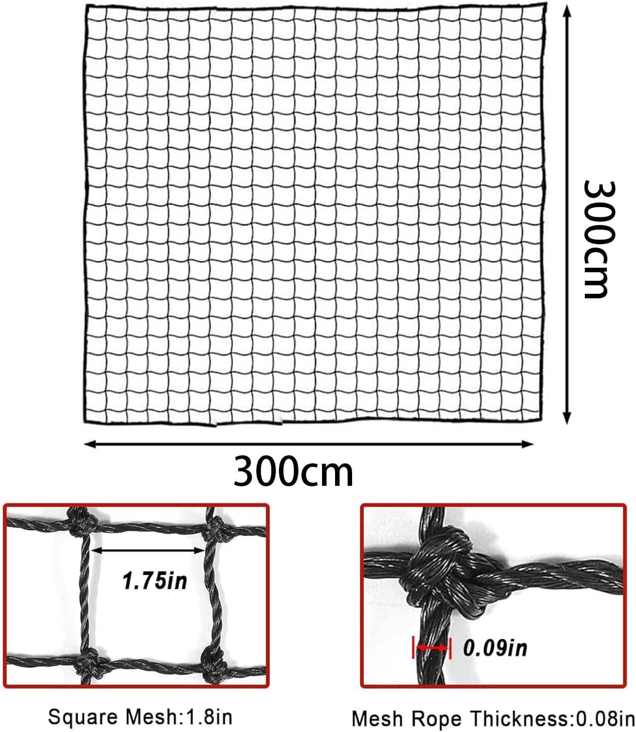 Golf Practice Barrier Net Golfing Training Net Sturdy Golf Containment Net Golf Hitting Net Sports Netting for Backyard