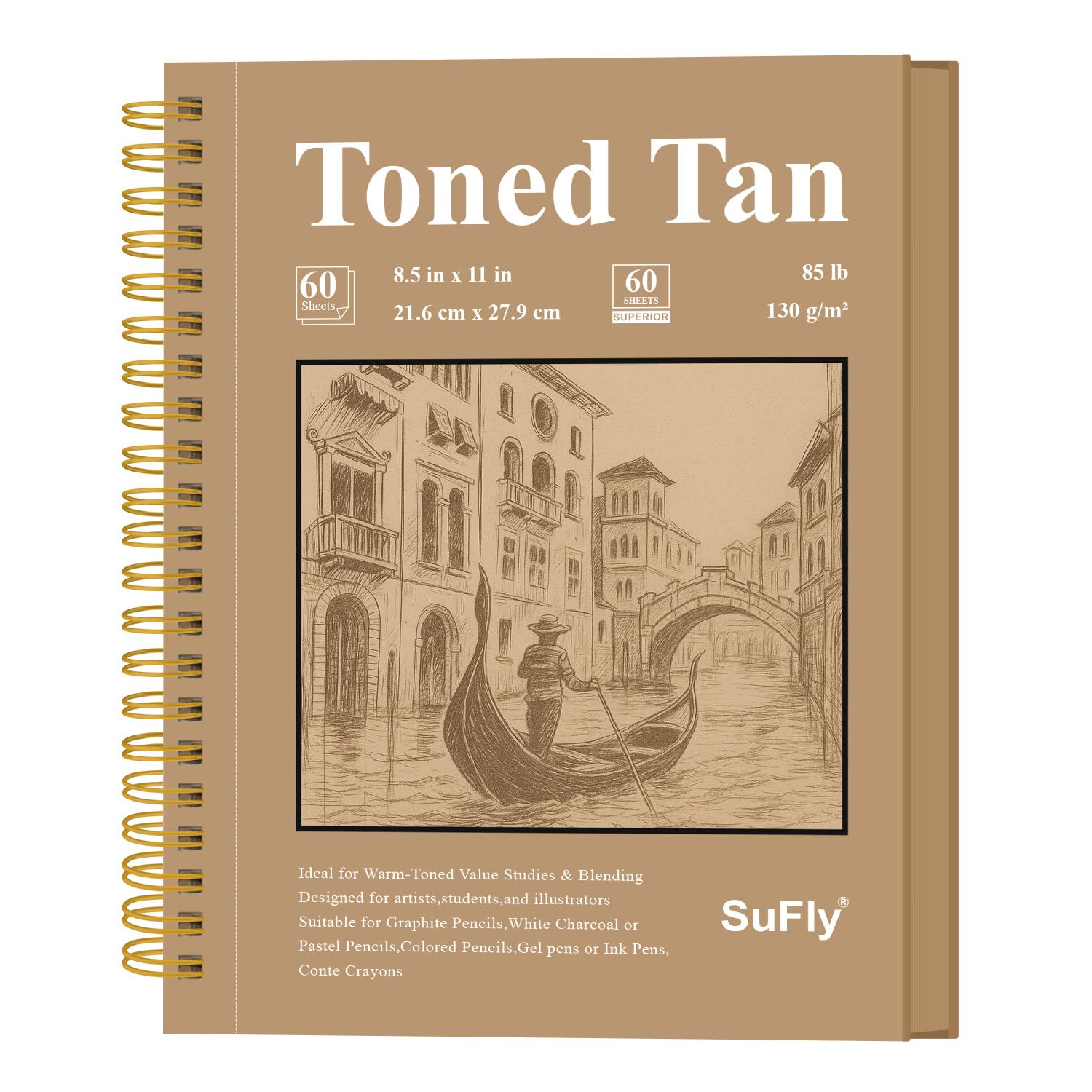 SuFly Sketchbook - 100 Sheets for Artists -18