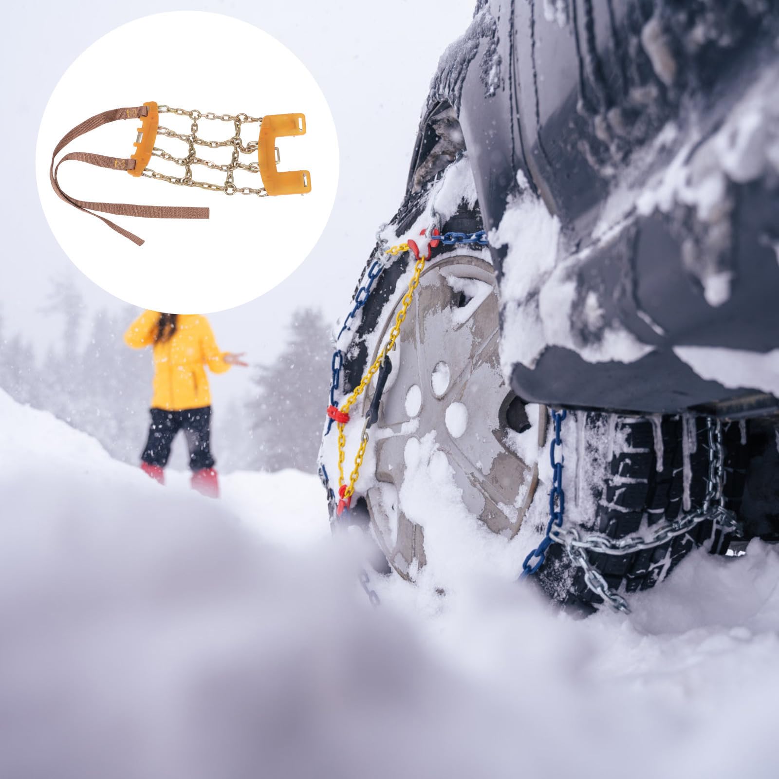 Cadenas de Nieve para Neumáticos de Coche y Suv 165-205 Mm