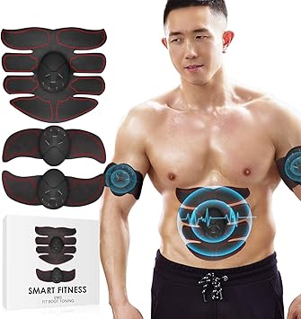 Amazon 2019最新強化版 Soroby Ems 腹筋ベルト ダイエット器具 腹筋マシン フィットネスマシン 10段階調節 6モード 筋力 Soroby スポーツ アウトドア