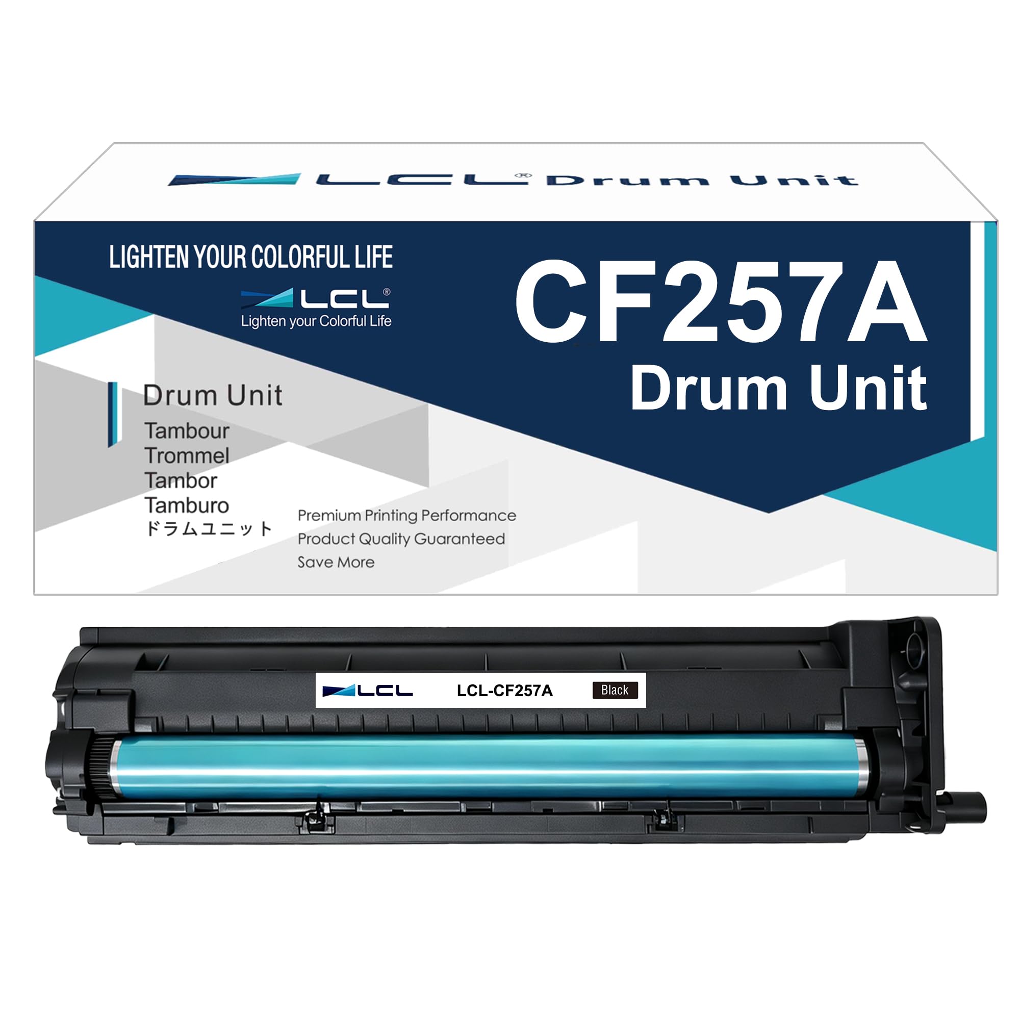 LCL 57A Nero Tamburo Compatibile con 57A CF257A Drum Sostituzione(1-Pack)