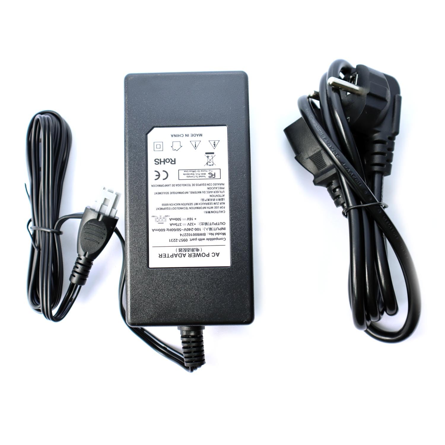 32V AC Netzteil Ladegerät Ladekabel Netzadapter kompatibel mit HP Deskjet D1468 D1470 D4360 F2290 F4190, Photosmart C4200 C4599 Drucker ersetzt Original 0957-2231
